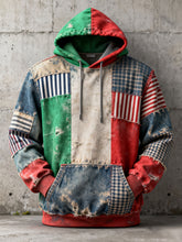 Sweat à capuche décontracté imprimé italien pour hommes